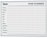 Quartet Planner Board Qtyear1209 1200 X 900mm Year Magnetic Aluminium Frame
