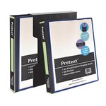 Protext Display Book Insert Cover Fixed 60 Pockets With Pp Box A4 Black