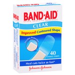 Bandaid Clear Waterproof Strips Pack 40