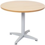 Rapid Meeting Table Round 900Mm 4 Star Beech