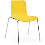 Acti 4C Side Chair With Chrome Leg Base Yellow