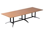 Rapid Typoon Boardroom Table 3200X1200X730Mm Top 25Mm Beech