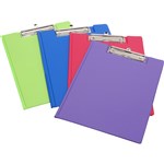 Marbig Clipfolder A4 Pe With Cover Summer Colours Purple