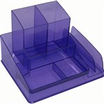 Italplast Desk Organiser I35 Plastic Tint Purple