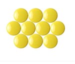 Quartet Magnet Buttons 20mm Pack 10 Yellow