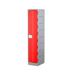 Locker Single Door Heavy Duty 1800Hx385Wx500D Red