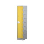 Locker Single Door Heavy Duty 1800Hx385Wx500D Yellow