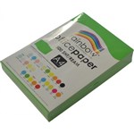 Rainbow Paper A4 80Gsm Bright Colours Green