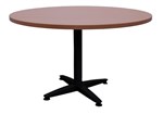 Rapid Round Table 4 Star Black PC Pedestal Frame With 1200Mm Cherry Top
