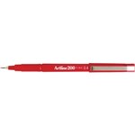 Artline 200 Fineliner Pen 04mm Box 12 Red