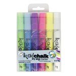 Texta Liquid Chalk Marker Dry Wipe Bullet Tip 45mm Assorted Pack 6