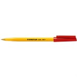 Staedtler Pen Stick 430F Fine Ballpoint 10 Red