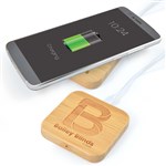 Arc Square Bamboo Wireless ChargerUndecorated