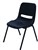 Rapid P100 Stackable Plastic Chair With Black Frame Black