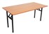 Rapid Folding Table Black Steel Frame 1500X750 Beech Top