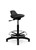 Stool Perching Lab200 Poly Seat And Low Back