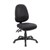 Delta Plus Chair Hb Slide Seat 3L Hd Ratchet No Arms Wide Black Fabric Dltr