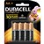 Duracell Battery Coppertop Alkaline Aa Pack 4