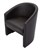Rapid Tub Reception Chair Single Seat Black Pu