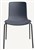 Acti 4 Leg Chair With Black Powdercoat Frame Poly Shell Charcoal