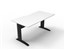 Rapid Desk Span Straight 1500W X 750D White Black RSD1575M NWBL