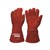 WIRRA Ultiweld Kevlar Heat Resistant Leather Welding Gloves Red One Size