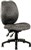 Chair Ys43A Sabina Typist Medium Back Black No Arms Grey