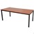 Rapid Meeting Table Steel Frame 1800Wx750D730Hmm Black Legs CherryBlack
