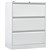Rapid Lateral Filing Cabinet 3 Drawer White