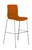 Acti Chrome Bar Stool Base 760Mm High With Polyprop Shell Orange