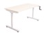 Rapid Manual Height Adjustable Desk 1200X700X7151015H Up To 1015Mm High Wh