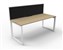 Deluxe Rapid Infinity 1 Person Desk Single Sided White Loop Leg 1200X750 Wi