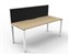 Deluxe Rapid Infinity 1 Person Desk Single Sided White Profile Leg 1500X750